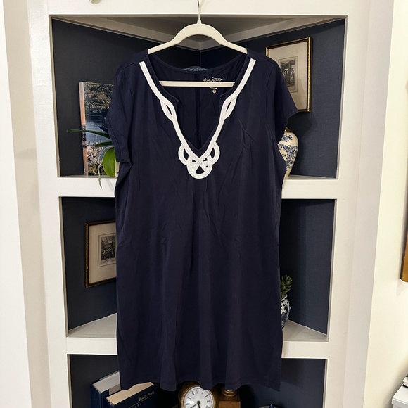 Lilly Pulitzer Brewster Navy Dress - Picture 2 of 4